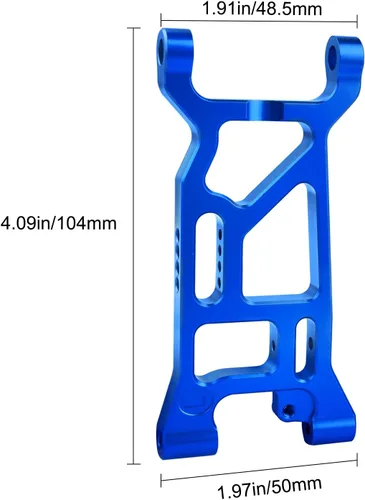 Miniatura 5 de Brazo delantero de aluminio Set Suspensión A-Arms para 1/10 Losi Tenacity Todos: Tenacity TT Pro 4WD SCT/DB Pro Actualizaciones, Sustituye LOS234016