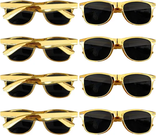 Miniatura 15 de Suministros para regalos de fiesta de colores neón Paquete de 8 gafas de sol unisex