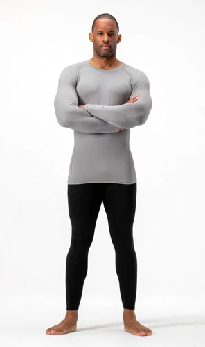 Miniatura 3 de DEVOPS - Camiseta térmica de compresión de manga larga para hombre 2