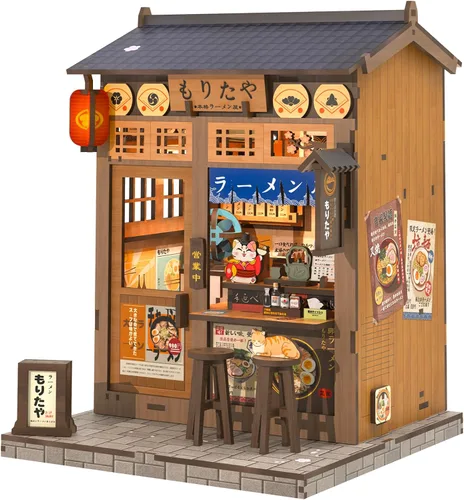 Miniatura 15 de CUTEBEE - Kit de rincón de libros - Kit de casa de muñecas en miniatura DIY para adultos y adolescentes, decoración de estantería de casa de libros