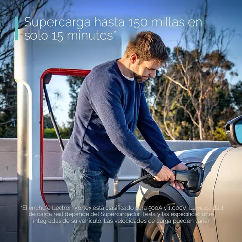Miniatura 5 de Lectron NACS a CCS Adaptador para Vehículo Eléctrico - 500 Amperios / 1,000V - Compatible con Supercargadores Tesla - Carga Rápida CCS1 EV