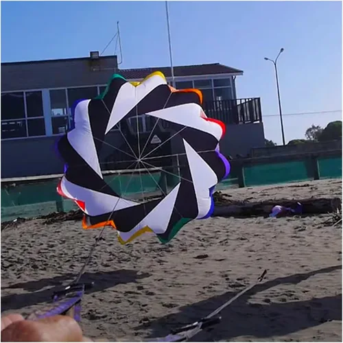 Miniatura 6 de 6.6 ft serpiente Spinning Windsock anillo línea de cometa lavandería inflable show cometa para festival de cometas mejor 30D Ripstop nailon con bolsa