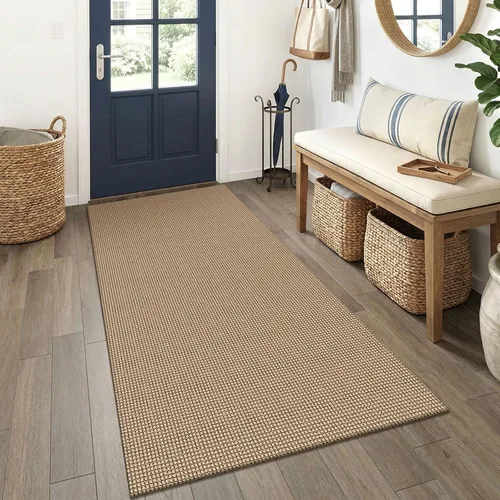 Miniatura 109 de EARTHALL Alfombra de pasillo 3x14 pies, alfombras lavables extra largas para pasillos, tejidas, antideslizante, alfombra trenzada para entrada