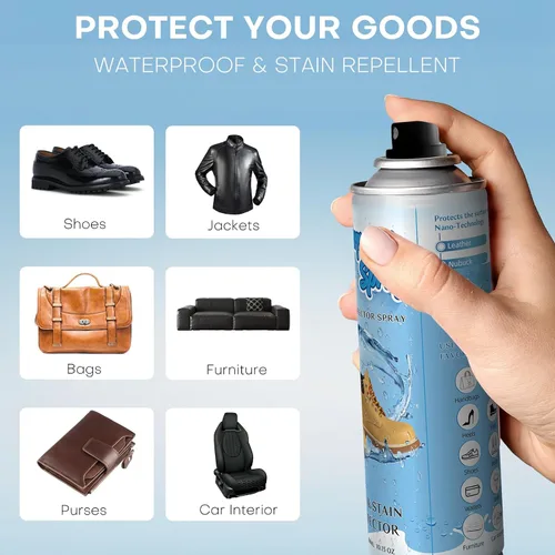 Miniatura 2 de Protector de zapatos, protector de agua de tela, protección impermeable contra la lluvia y las manchas para almohadas, sofás, muebles de tela