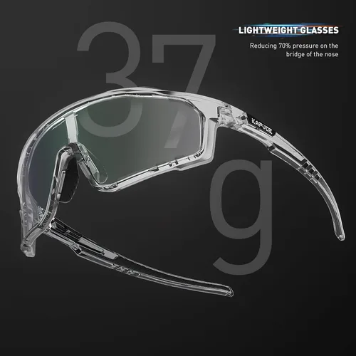 Miniatura 7 de KAPVOE Gafas de ciclismo fotocromáticas para hombres y mujeres, gafas de sol deportivas, marco de decoloración HD, gafas de bicicleta K76 Verde