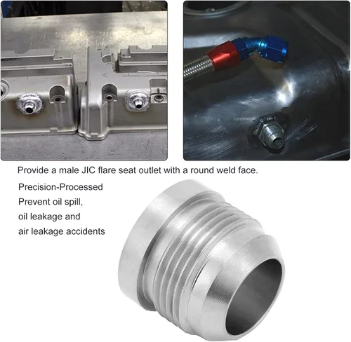 Miniatura 5 de Acero inoxidable 16AN macho montaje Bung soldadura modificación de coche para tubo de combustible enfriador de aceite TORQ-0016SWOF adaptador