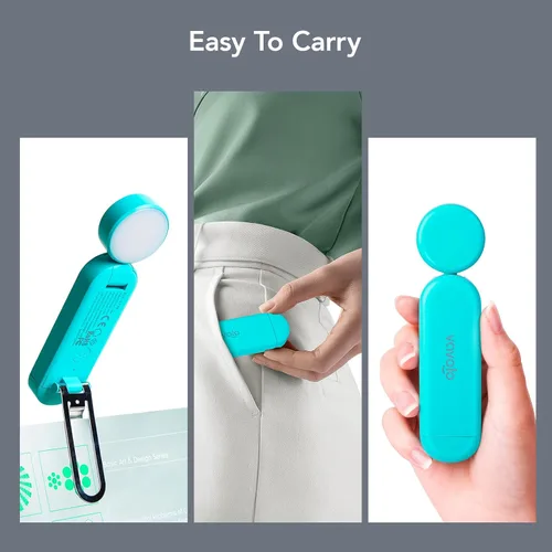 Miniatura 8 de VAVOFO Luz de Lectura Recargable por USB, Bloqueo de Luz Azul, Luz Ámbar con Clip en Forma de Marcapáginas, Cuidado Ocular, 6 LEDs Luz de Libro