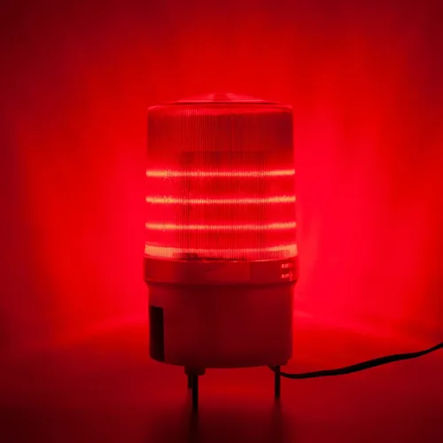 Miniatura 4 de YASONG LTE-1101MJ - Luz de advertencia giratoria con zumbador de 90 dB, AC110V-120V, luces de alarma de baliza industrial, sirena de seguridad