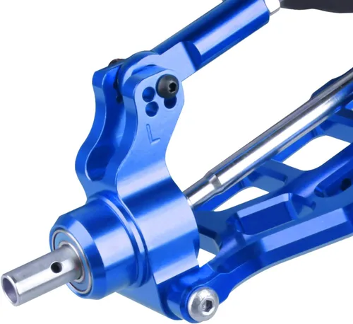 Miniatura 2 de Bujes traseros de aluminio dirección nudillos para Arrma 1/8 Kraton/Outcast/Notorious 6S BLX actualiza piezas, reemplazar AR330404 (azul marino)