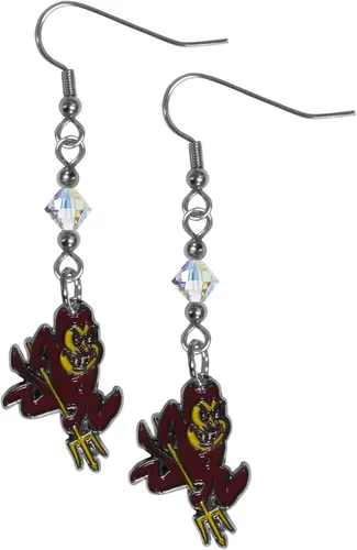 Miniatura 6 de Siskiyou Sports Pendientes colgantes de cristal de la NCAA