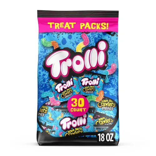 Miniatura 14 de Trolli Sour Bursting Crawlers - Caramelos de gomitas ácidas, 4.25 onzas (Paquete de 12)