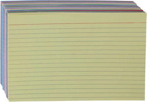 Miniatura 8 de Amazon Basics Tarjetas de índice rayadas para estudiar y tomar notas, colores neón surtidos, 3 x 5 pulgadas, 300