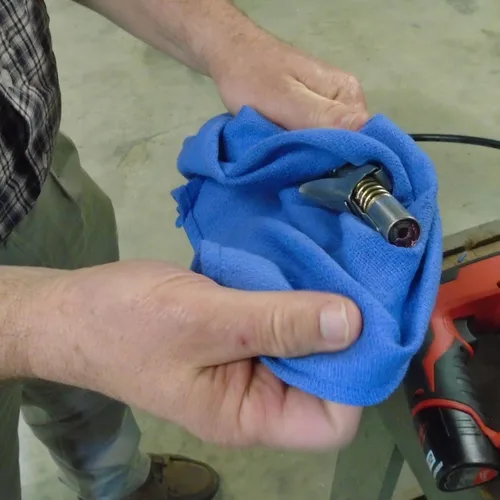 Miniatura 5 de Blue New Huck Towels (20 libras) Trapos de tela de grado industrial, limpieza multiusos, manchas para mecánicos de automóviles, limpieza, hogar
