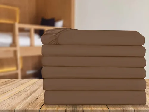 Miniatura 15 de Elegant Comfort Paquete de 6 sábanas bajeras bajeras de 1500 hilos, calidad prémium hotelera, bolsillo profundo, sin arrugas, resistentes a