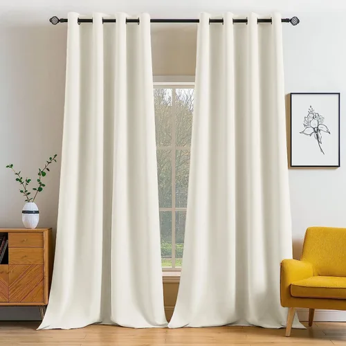 Miniatura 36 de MIULEE Cortinas opacas para dormitorio o sala de estar, juego de 2 paneles de cortina para ventana con aislamiento térmico y bloqueo de luz