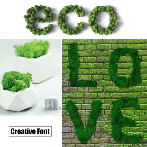 Miniatura 5 de CCINEE Musgo preservado, musgo de reno falso de 4 onzas para plantas en maceta para manualidades, decoración floral de pared, centros de mesa de Rosa