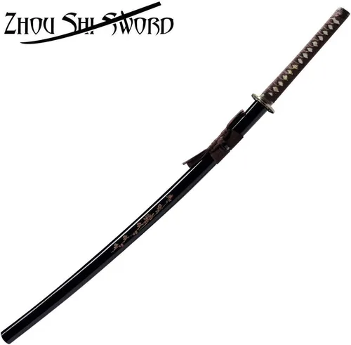 Miniatura 7 de Samurai Katana Warrior Sharp Sword 1060 Acero de alto carbono Espiga completa Forja de mano japonesa vaina