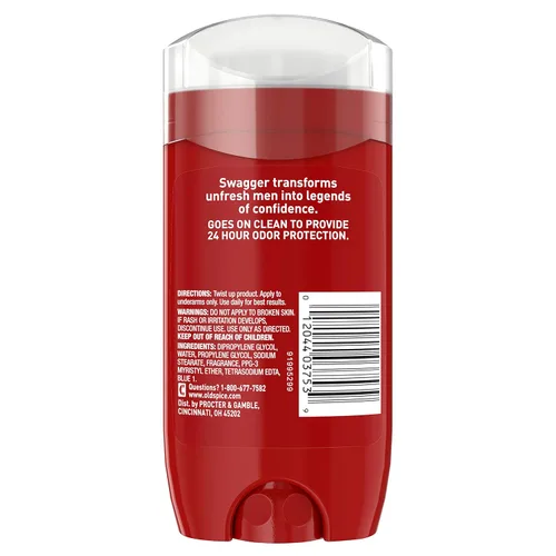 Miniatura 2 de Old Spice Swagger - Desodorante sin aluminio para hombre, fragancia a lima y cedro, Red Collection, 3 oz (paquete de 3)