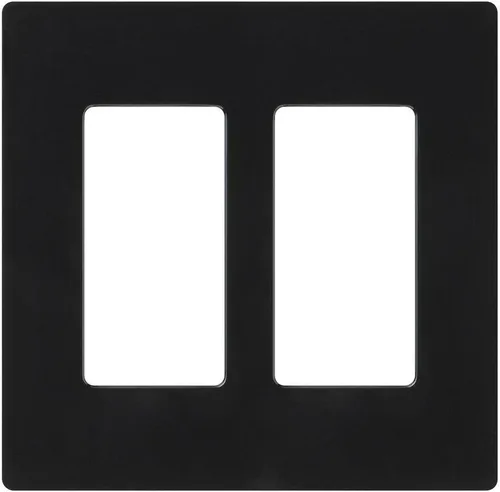 Miniatura 22 de Lutron Claro - Placa de cubierta para interruptor de luz, placa de pared de 2 posiciones, para interruptores de luz decorativos, cubierta de Acero