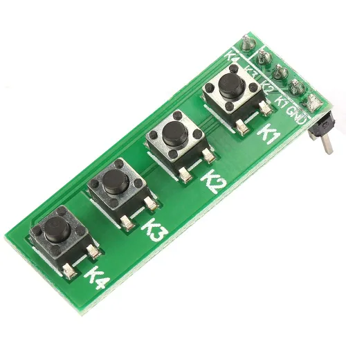 Miniatura 3 de Tablero universal del teclado del módulo del interruptor del botón de 4 teclas