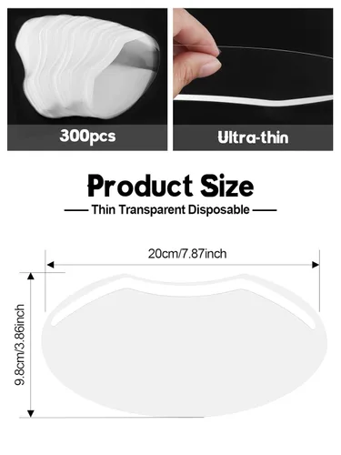 Miniatura 6 de EBANKU 300 Piezas Visera de Protección para Cara y Ojos en la Ducha, Visera de Plástico para Ojos, Protector de Ojos para Maquillaje, Viseras