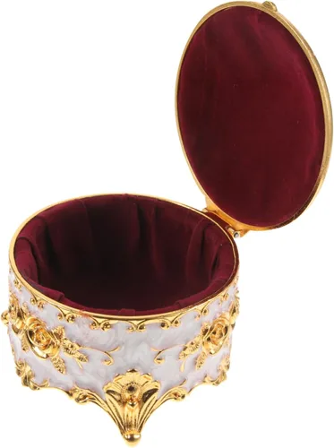 Joyero esmaltado para joyería, caja organizadora de tocador, decoración de pulsera, soporte de escritorio, ornamento de escritorio, caja de