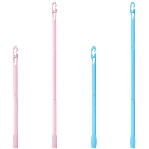 Miniatura 8 de 4 rizadores en espiral sin calor para cabello ondulado largo en longitudes de 13. 8 y 22 pulgadas (azul, rojo rosa)