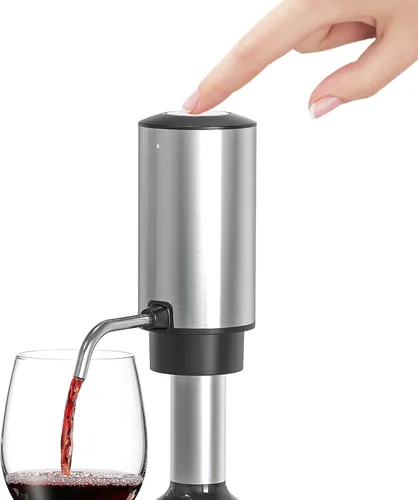 Miniatura 8 de Aireador de Vino Descantador de Vino Eléctrico Aireador de Vino Automático, Dispensador de Vino Vertidor de Vino con USB Recargable, Amante del Vino