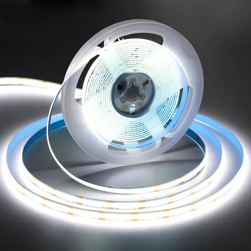 Miniatura 15 de iNextStation Tira de luz LED COB azul de 6.6 pies, tira LED COB de 5 V USB 640 LED con atenuador, CRI 93+, luces LED COB flexibles