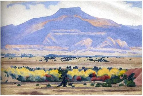 Pedernal by Georgia O'keeffe - Lienzo decorativo para pared, decoración de sala de estar, pinturas en lienzo, arte de pared, cuadros para decoración