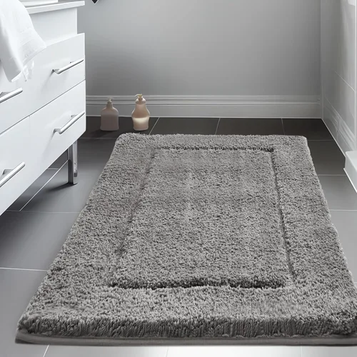 Miniatura 9 de Deconovo Alfombra de baño antideslizante, ultrasuave, de secado rápido, súper absorbente, lavable a máquina, alfombra de felpa prémium para baño