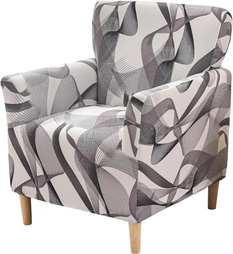 Miniatura 37 de Fundas de jacquard para sillón de banquete, fundas suaves para sillón, fundas elásticas de 1 pieza para sala de estar, funda antideslizante