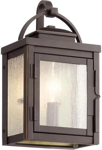 Miniatura 4 de Kichler Carlson - Lámpara de pared para exteriores de 14.75 pulgadas, 2 luces, con cristal transparente sembrado en bronce frotado