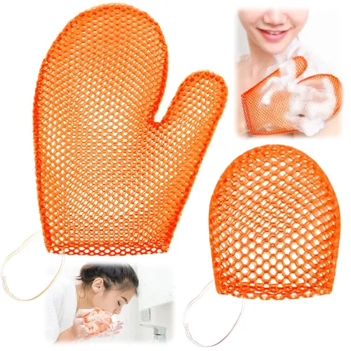 Miniatura 10 de Karenhi 2 Pcs Honeycomb Exfoliating Glove Set Exfoliating Bath Mitt Honeycomb Face and Body Scrubber Shower Mitt for Cleaning Body Shower Face Skin
