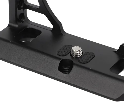 Miniatura 8 de Jaula de cámara de aleación de aluminio con mango de madera, interfaz de zapata fría, marco protector para Sony A6400 A6300 A6100 A6000 - Diseño