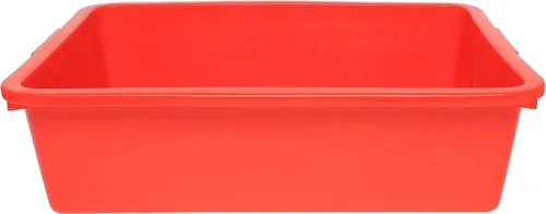 TrueCraftware - 14-3/8" x 11-5/8" x 3-3/8" Caja de autobús de cocina utilitaria/bañera/cubo con labios exteriores - Tina de restaurante de plástico
