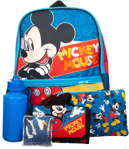 Miniatura 2 de Disney Mickey Mouse Character - Juego de mochila de 5 piezas con lonchera Mickey Mouse L