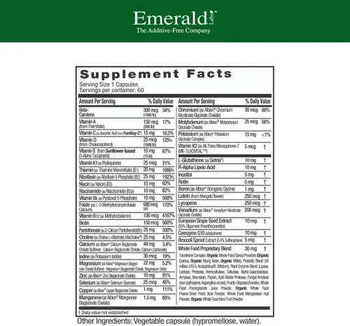 Miniatura 2 de EMERALD LABS Multivitamínico 1-Diario para Mujeres 45+ - Multivitamínico Completo para Apoyo Integral, Salud Ósea y Cardíaca* - Diseñado