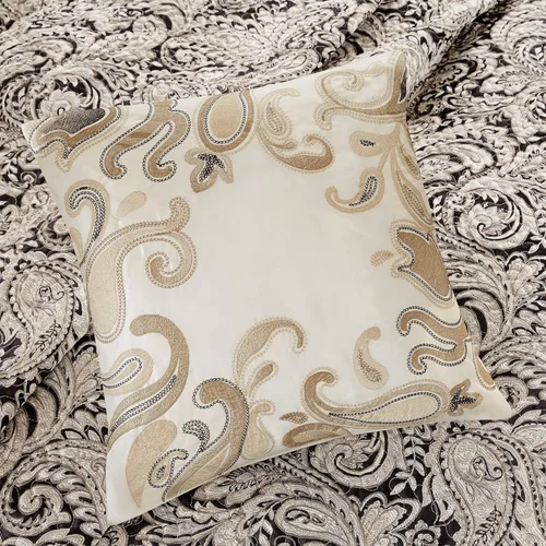 Miniatura 4 de Madison Park - Colcha tradicional con diseño de damasco para todas las estaciones, juego de ropa de cama ligero, colcha con fundas a juego, Negro