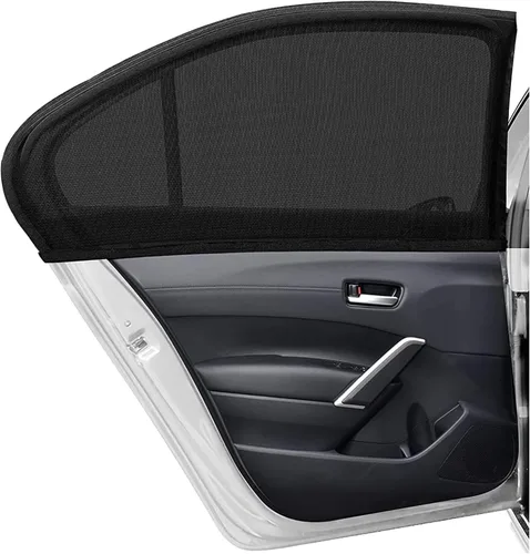 Miniatura 10 de Kewucn Paquete de 2 cortinas para ventana de automóvil, bloqueador de rayos solares y protección UV para bebés y mascotas, cubiertas de malla