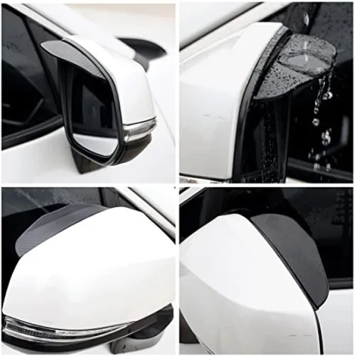 Miniatura 5 de Espejo retrovisor de coche para N-Issan Qashqai Juke X-Trail Note Tiida para Lexus Gx460 Rx Gs300 Gx470 Rx300, 2 piezas PV-C para espejo trasero
