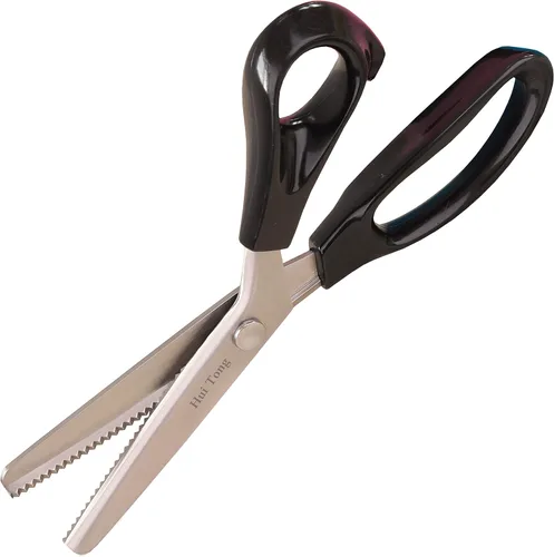 Miniatura 10 de Hui Tong Tijeras Rosadas Fuertes y Afiladas, Tijeras Rosadas para Tela, Tijeras de Borde Serrado y Festoneado para Tela, 3mm, 5mm, 7mm