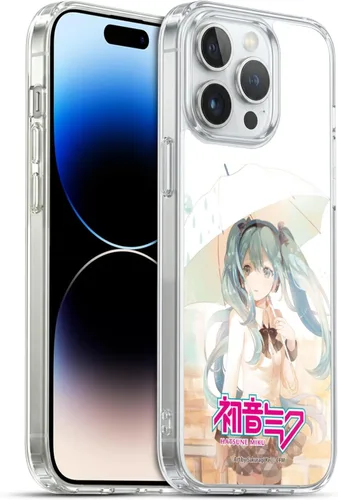 Miniatura 90 de Head Case Designs Licencia Oficial Hatsune Miku Gráficos Lindos Carcasa de Gel [Protección de Grado Militar] Compatible con Apple iPhone 7
