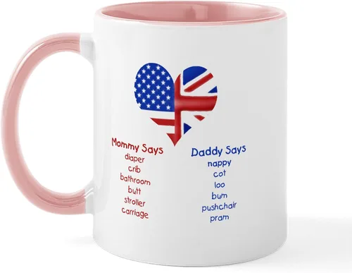 Miniatura 19 de CafePress British American Translations Taza de café de cerámica (11 oz)