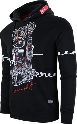 Miniatura 36 de SCREENSHOT Sudadera urbana de forro polar para hombre, diseño de dibujos animados de animación, parche bordado de gel