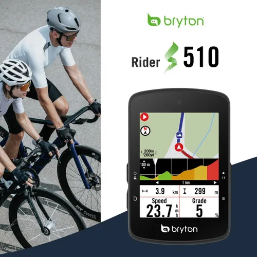 Miniatura 6 de Bryton Rider S510 - Pantalla táctil LCD a color de 2.8 pulgadas con GPS para bicicleta/ciclismo, mapa fuera de línea, compatible con radar
