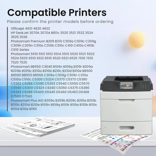 Miniatura 2 de GREENBOX 564XL - Paquete combinado de cartuchos de tinta de repuesto para HP 564XL 564 XL, color negro y color para impresora DeskJet 3520 3522