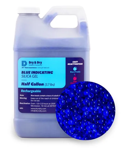 Miniatura 19 de Dry & Dry [1.63 kg] Cuentas de gel de sílice indicadoras de primera calidad de color naranja (estándar de la industria 3-5 mm) - Cuentas de gel
