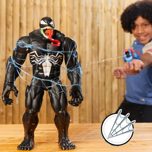 Miniatura 5 de Marvel Spider-Man Real Webs Ultimate Web Blaster, lanzador 2 en 1, juguete de juego de rol, disfraz de Spider-Man, juguetes de Spider-Man para niños