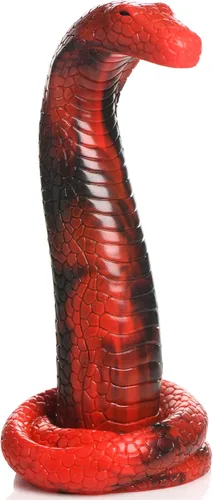 CREATURE COCKS King Cobra - Consolador de silicona para hombres, mujeres y parejas. Firme y flexible, base de succión fuerte, consolador de